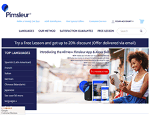 Tablet Screenshot of pimsleur.com